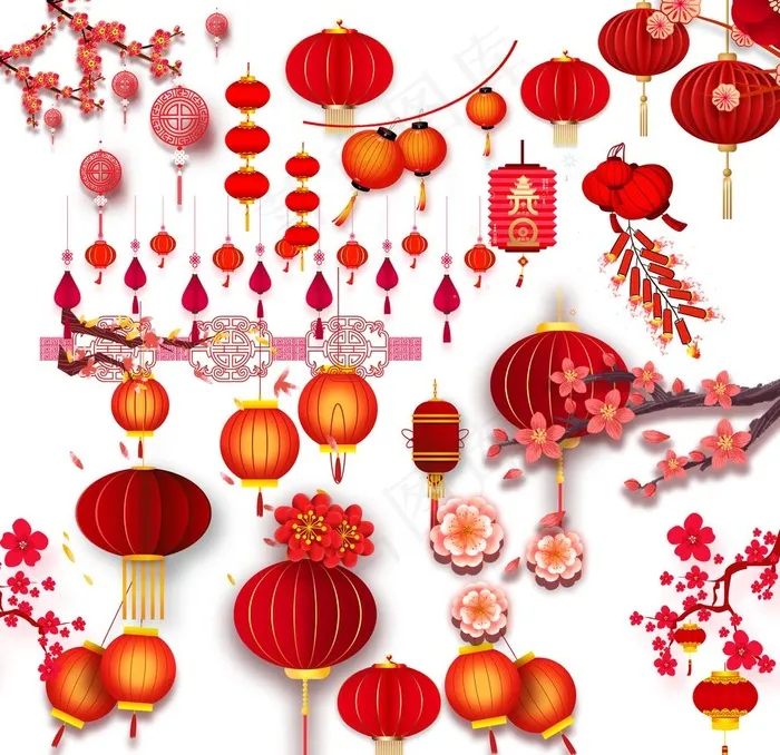 灯笼图片(3543X3543(DPI:300))psd模版下载