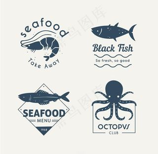 海鲜标志图片