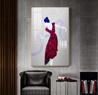 唯美舞者装饰画图片