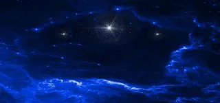 蓝色星空未来背景海报素材图片