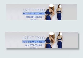 简约时尚美女海报设计图片