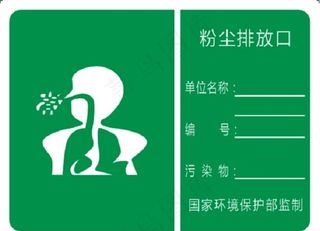 粉尘排放口标识牌图片