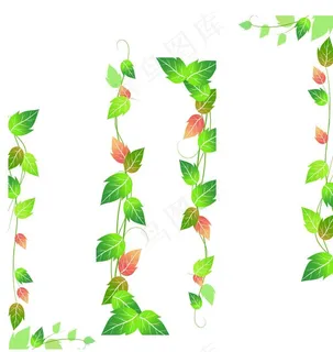 矢量装饰藤条图片