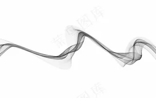 手绘抽象彩色烟雾线条图片