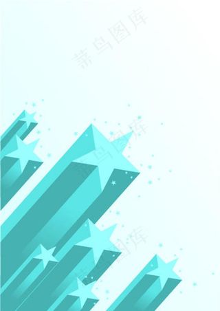 立体星星矢量素材图片