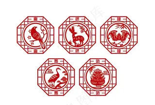 福禄寿喜财图片