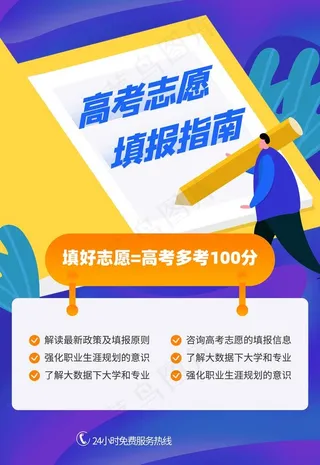 高考志愿填报海报图片
