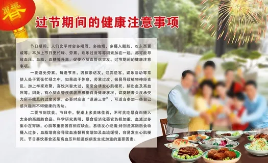 过节期间健康注意事项图片