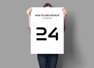 手持海报 展示样机图片