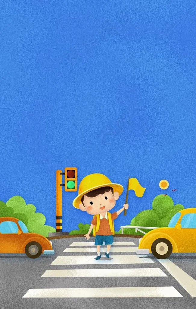 卡通背景图片(3543X5315(DPI:300))psd模版下载