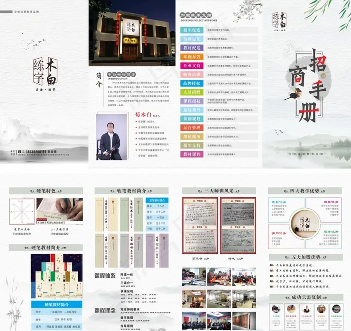 招商四折页图片(190X285)cdr矢量模版下载