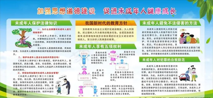 未成年人思想道德建设展板图片