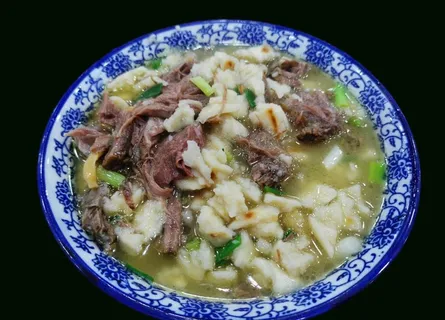 陕西牛羊肉泡馍青花瓷碗图片 陕西牛羊肉泡馍青花瓷碗图片