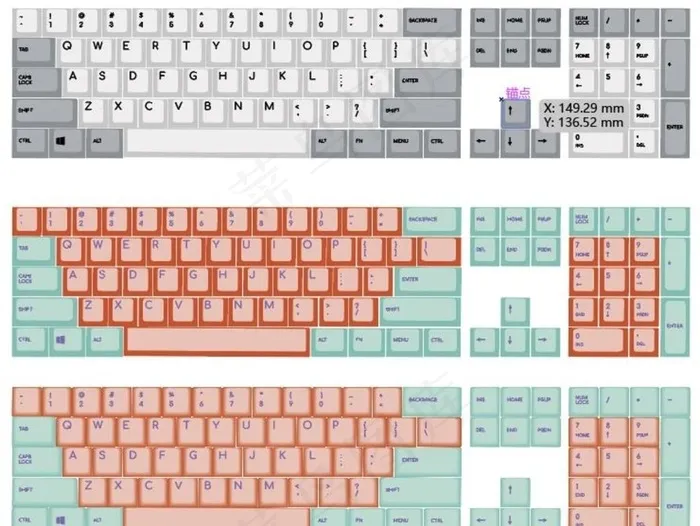 键盘模型图片ai矢量模版下载