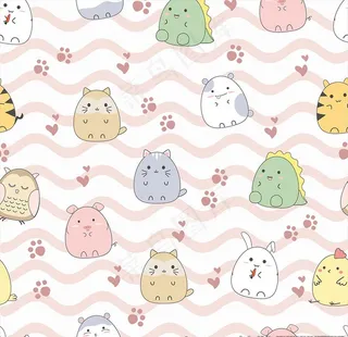 可爱的动物卡通图片