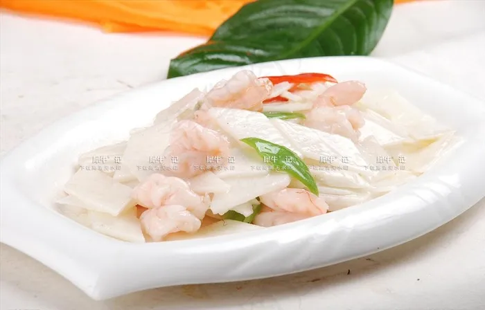 虾仁炒山药图片