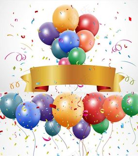 彩色气球彩带图片 彩色气球彩带图片