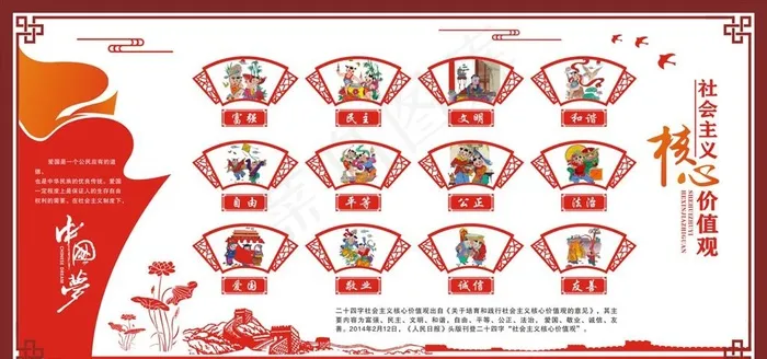核心价值观图片cdr矢量模版下载