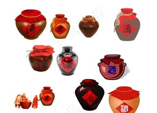 酒坛图片