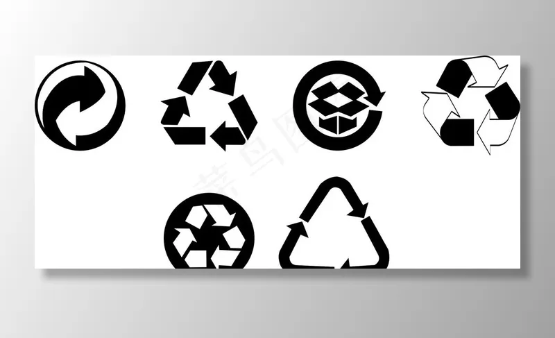 循环利用标示  包装常用绿色循图片cdr矢量模版下载