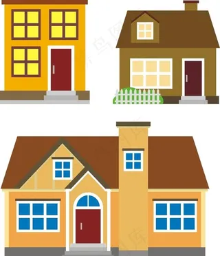 卡通屋子图片