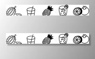 榴莲  饮料水杯 菠萝 柠檬图片