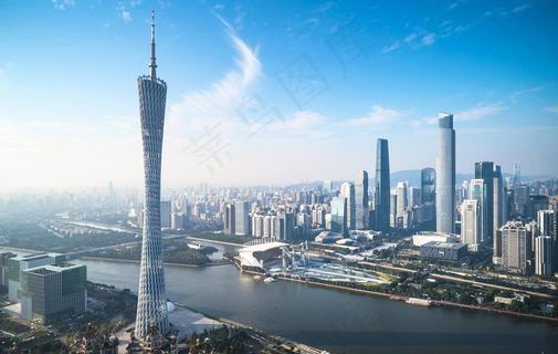 广州 城市 繁华 广州塔 白天图片