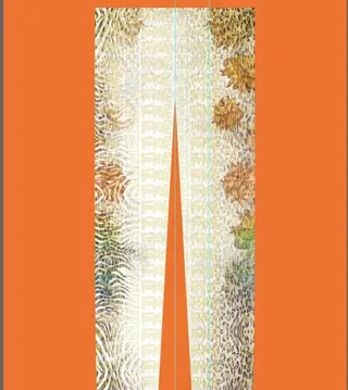 虎纹彩色花朵花纹涂鸦风格图案图片