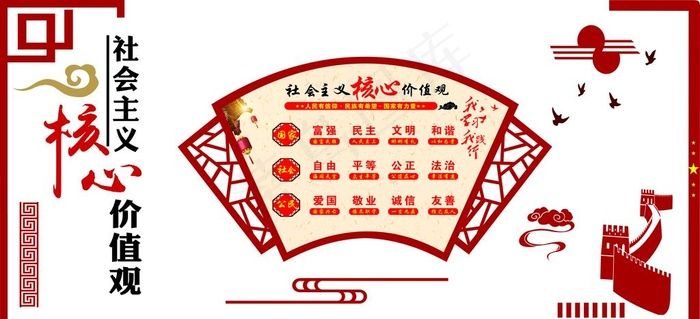核心价值观图片cdr矢量模版下载