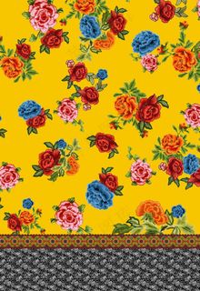 方巾 丝巾 女装图案 数码印花图片