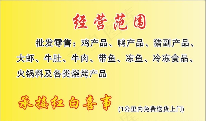 冻品名片图片(55X91)cdr矢量模版下载