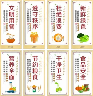 食堂文明标语图片