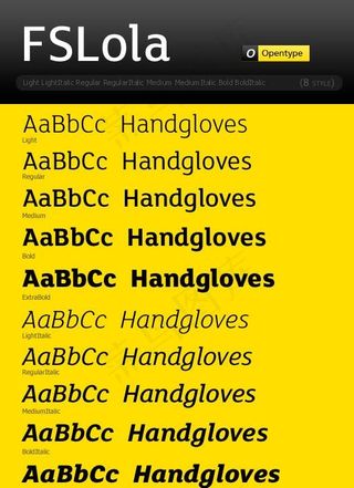 FsLola精品商业字体