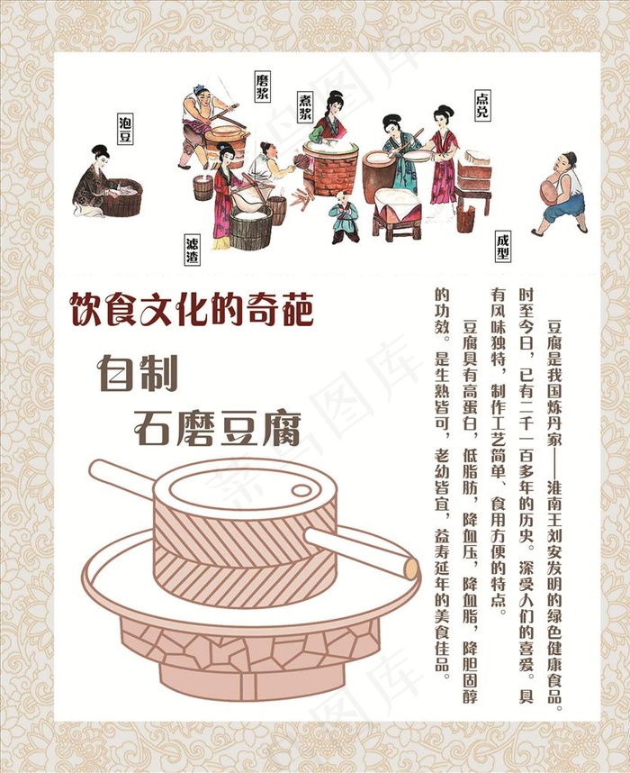 石磨豆腐图片