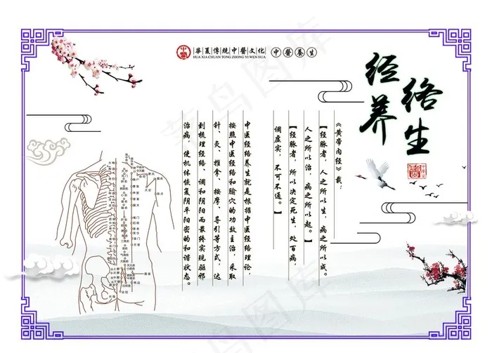 经络养生图片(3402X2551(DPI:72))psd模版下载