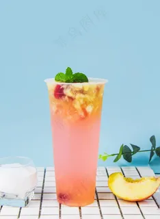 蜜桃水果茶图片 蜜桃水果茶图片