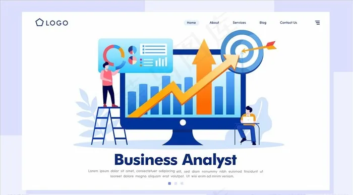 大数据分析图片ai矢量模版下载