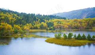 普达措秋景图片