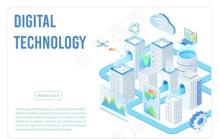 扁平化现代科技社会生活图片