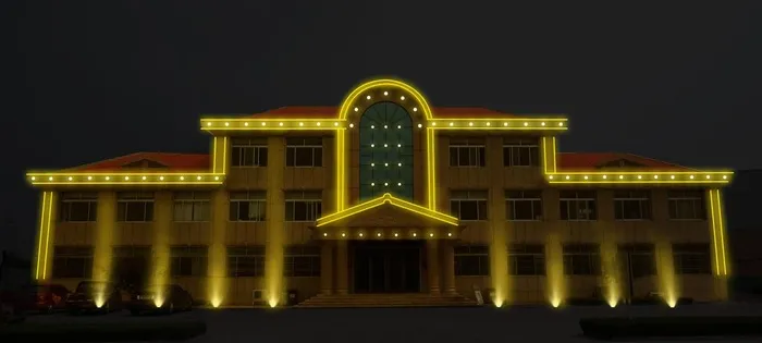 建筑夜景亮化图片