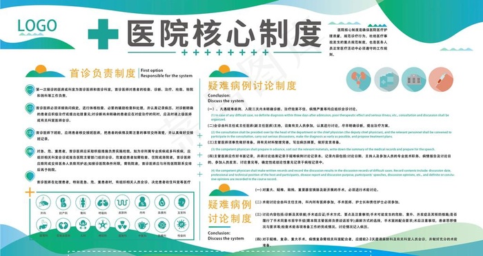 医院制度图片ai矢量模版下载