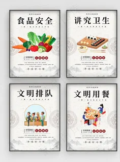 食堂展板图片