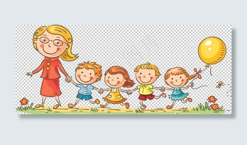 幼儿园海报元素免抠图片