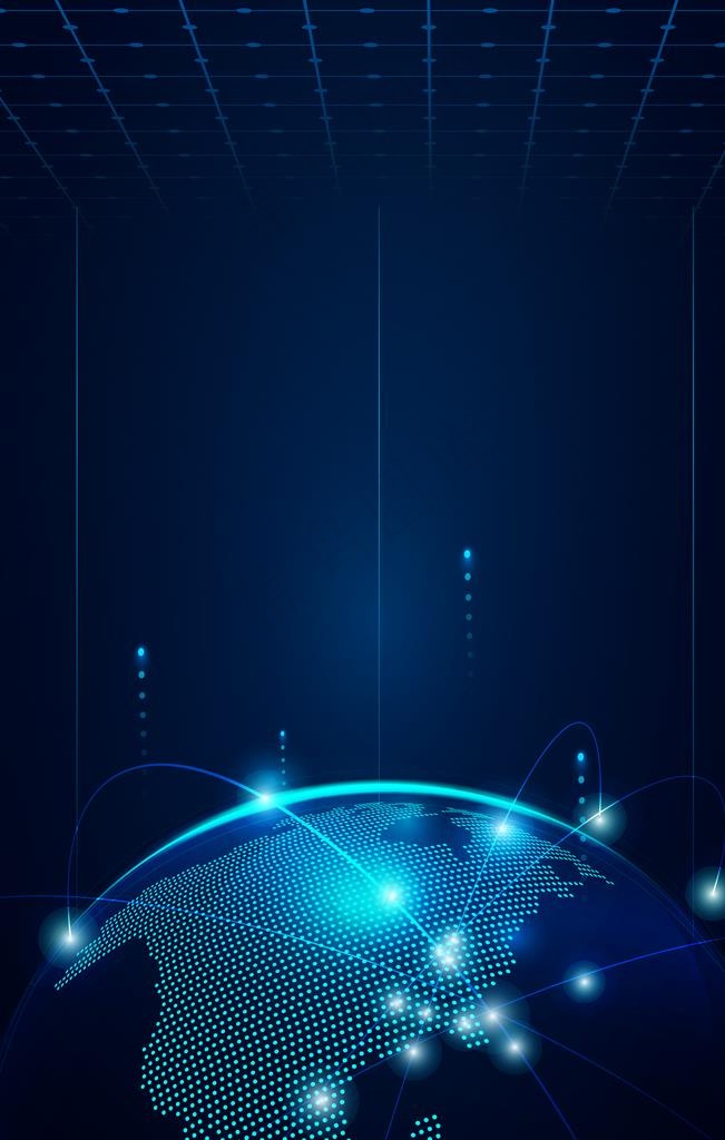 科技未来线条背景海报素材图片
