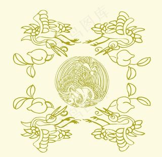 仙鹤图案装饰图片