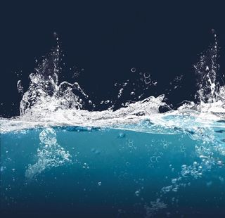 动感水花水流元素图片