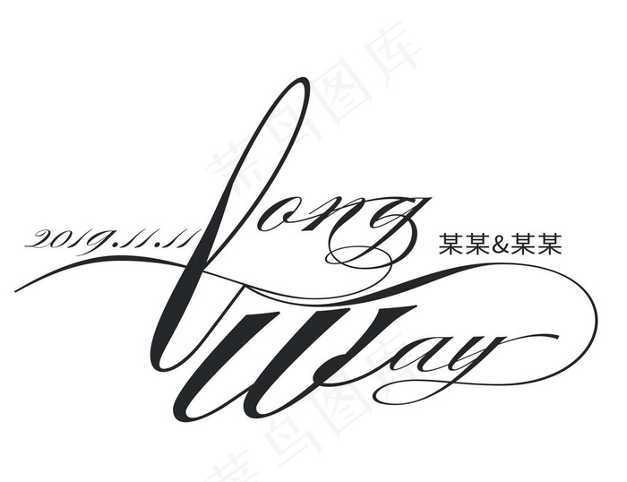 LW 婚礼logo 设计图片