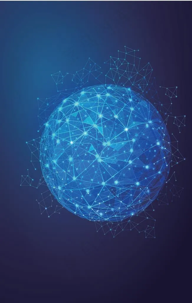 蓝色光效背景图片eps,ai矢量模版下载