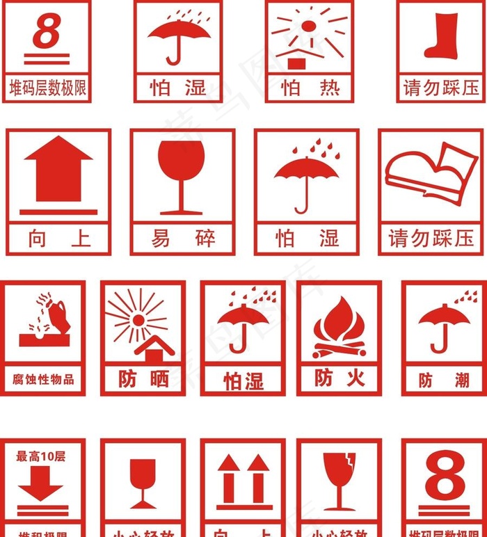 纸箱包装标识图片