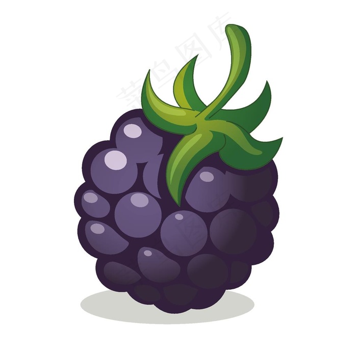 矢量卡通桑葚图片